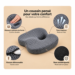 Coussin Ergonomique Coccyx à Mémoire de Forme