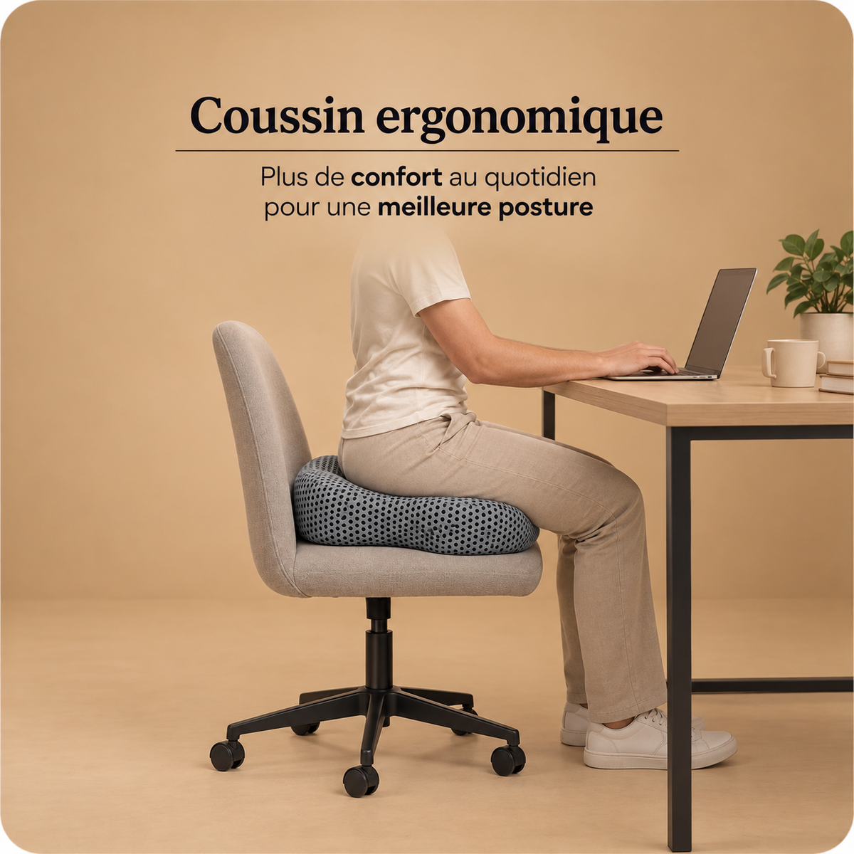 Coussin Ergonomique Coccyx à Mémoire de Forme